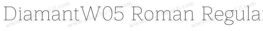 DiamantW05 Roman Regular字体转换